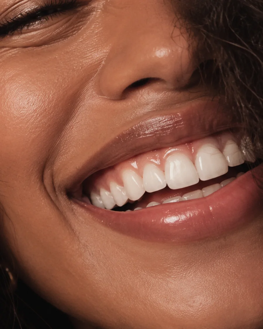 Sorriso em primeiro plano