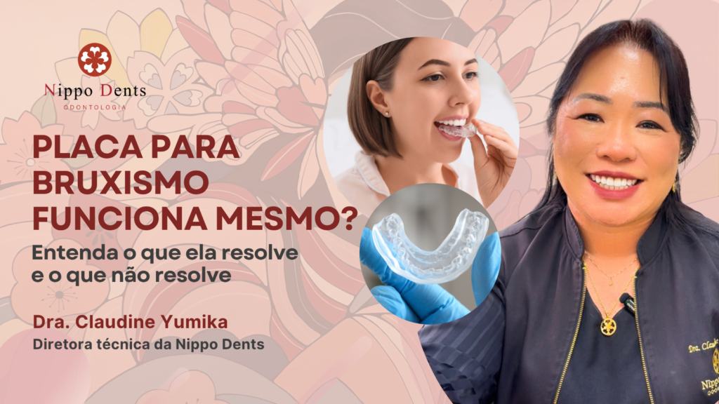 Imagem ilustrativa sobre placa para bruxismo e tratamento para ranger ou apertar os dentes durante o sono