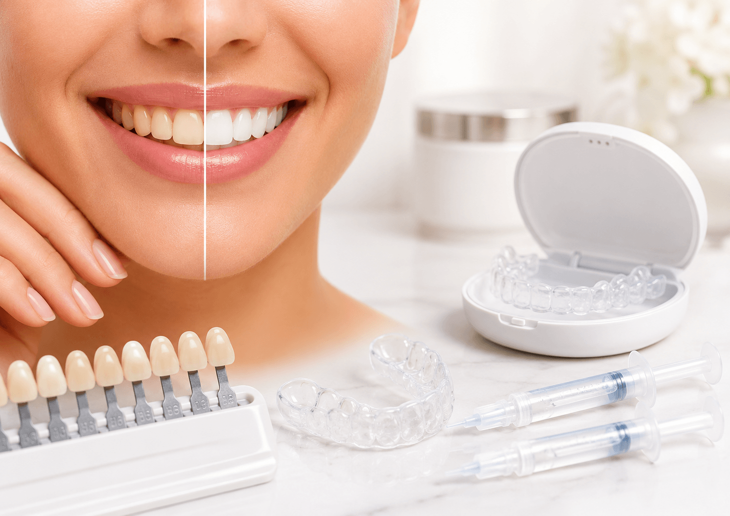 Conheça os tipos de clareamento dental em São Judas, as diferenças entre consultório, caseiro e combinado, além dos cuidados antes do tratamento.